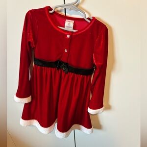 Girl’s 5T Santa or Mrs. Claus Christmas dress red and white